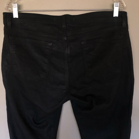 J Brand Black Shimmer Cropped Jeans Womens Plus Size 32 - Picture 4 of 8